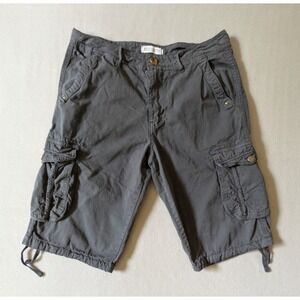 Best South Cargo Shorts  Mens 30  Casual Long Dark‎ Blue Y2k 13" Inseam